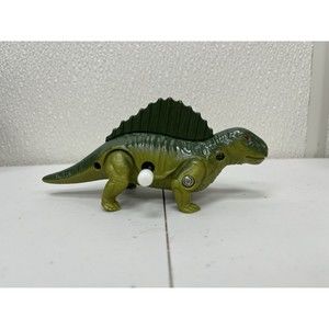 Wind Up Dinosaur Dimetrodon Green Spines Reptile Toy Vintage